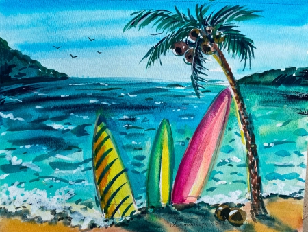 Dreams of the sea by artist Anastasia Shimanskaya